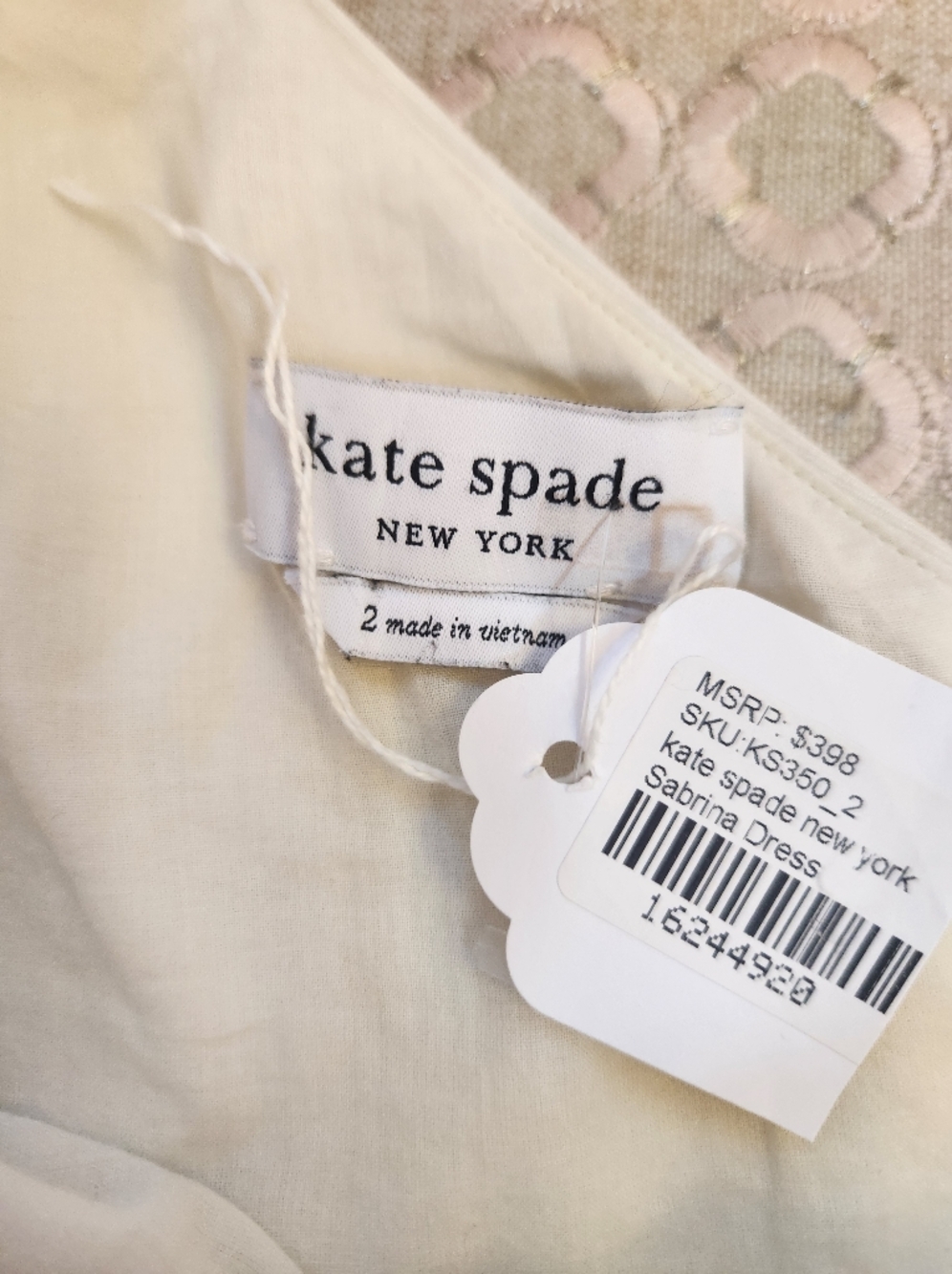 Kate Spade Women's Sabrina Dress in White, Size 2, $398 - Picture 7 of 14